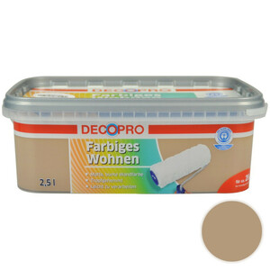 DecoPro Wandfarbe 2,5 Liter cappuccino matt