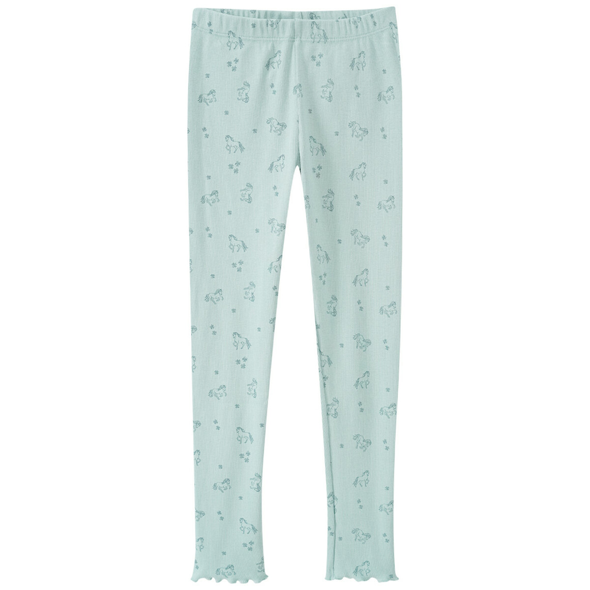 Bild 1 von Mädchen Leggings mit Pferde-Allover MINTGRÜN