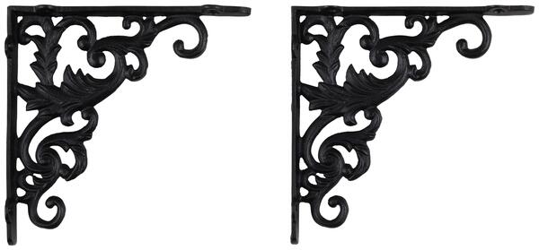 Bild 1 von Wandhalter aus Eisen in Schwarz, 2er Set