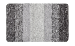 LAVIDA Badteppich  Grafiko - grau - 100% Mikrofaser - 55 cm