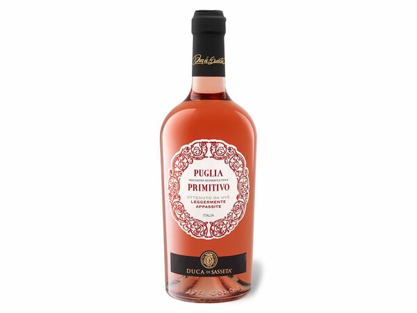 Bild 1 von Duca di Sasseta Primitivo Rosato Puglia IGT halbtrocken, Roséwein 2020