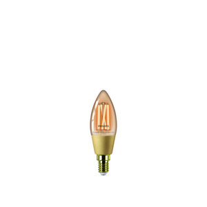 Philips LED-Filament-Lampe 'SmartLED' 370 lm E14 Kerze amber