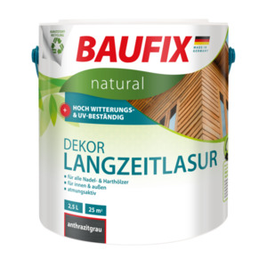 BAUFIX natural Dekor-Langzeitlasur anthrazitgrau