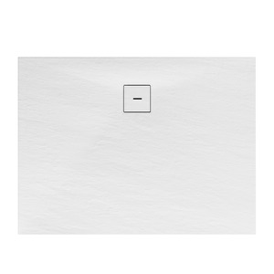 Schulte Duschwanne, Mineralguss, flach, weiß, rechteckig, 129 x 90 x 4 cm