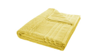 LAVIDA Badetuch  Soft Cotton gelb reine Micro-Baumwolle, Baumwolle Maße (cm): B: 100 Heimtextilien