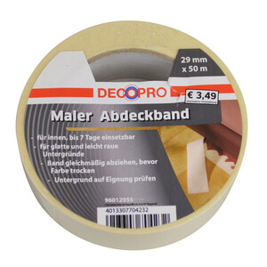 DecoPro Maler Abdeckband 29 mm, Länge 50 m