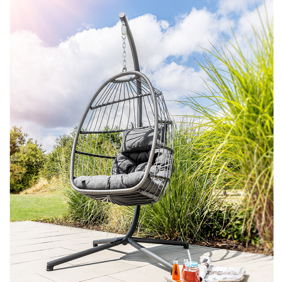 Bild 1 von Sungörl Faltbarer Hängesessel Lana dunkelgrau