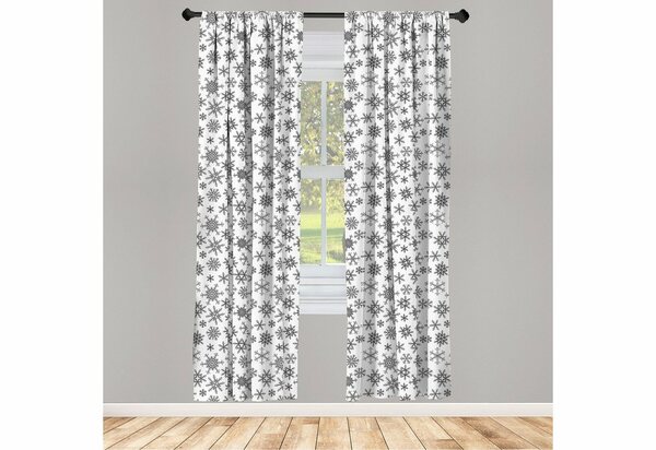 Bild 1 von Gardine »Vorhang für Wohnzimmer Schlafzimmer Dekor«, Abakuhaus, Schneeflocke Linie Winter-Motive