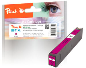 Peach Tintenpatrone, magenta HC kompatibel zu HP No. 971XL, CN627AE