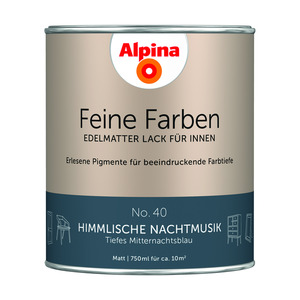 Alpina Buntlack 'Feine Farben' Himmlische Nachtmusik, matt 750ml