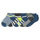 Bild 1 von 5 Paar Baby Sneaker-Socken mit Streifen DUNKELBLAU / GRAU / WEISS