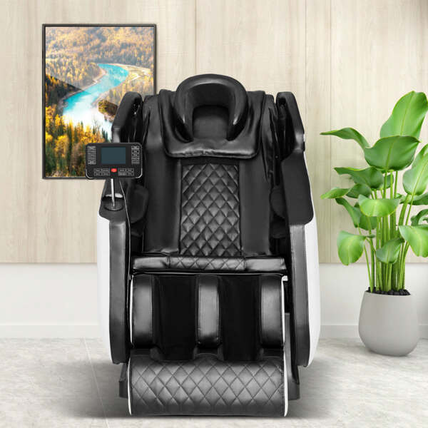 Bild 3 von HappyHome Massagesessel mit Airbag Massage für Arme, Beine und Schultern schwarz/weiß