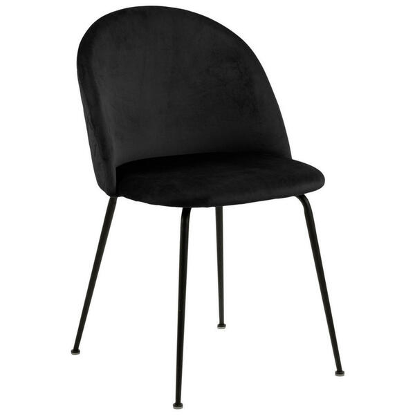 Bild 1 von Ambia Home Stuhl samt schwarz  Louise   -Ambia Home-  Textil