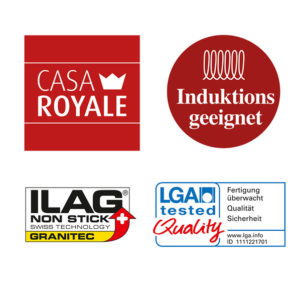 Bild 2 von Casa Royale Aluminium-Hochrandpfanne "Vaasa", Ø ca. 28 cm - Anthrazit