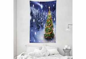 Wandteppich »aus Weiches Mikrofaser Stoff Für das Wohn und Schlafzimmer«, Abakuhaus, rechteckig, Weihnachten Elf Noel Theme winterliche