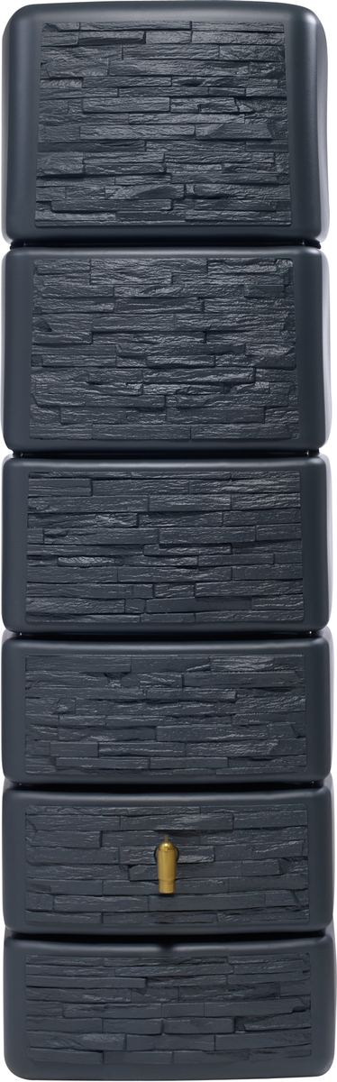 Bild 1 von 4rain SLIM STONE DECOR Wandtank 330 Liter graphite grey