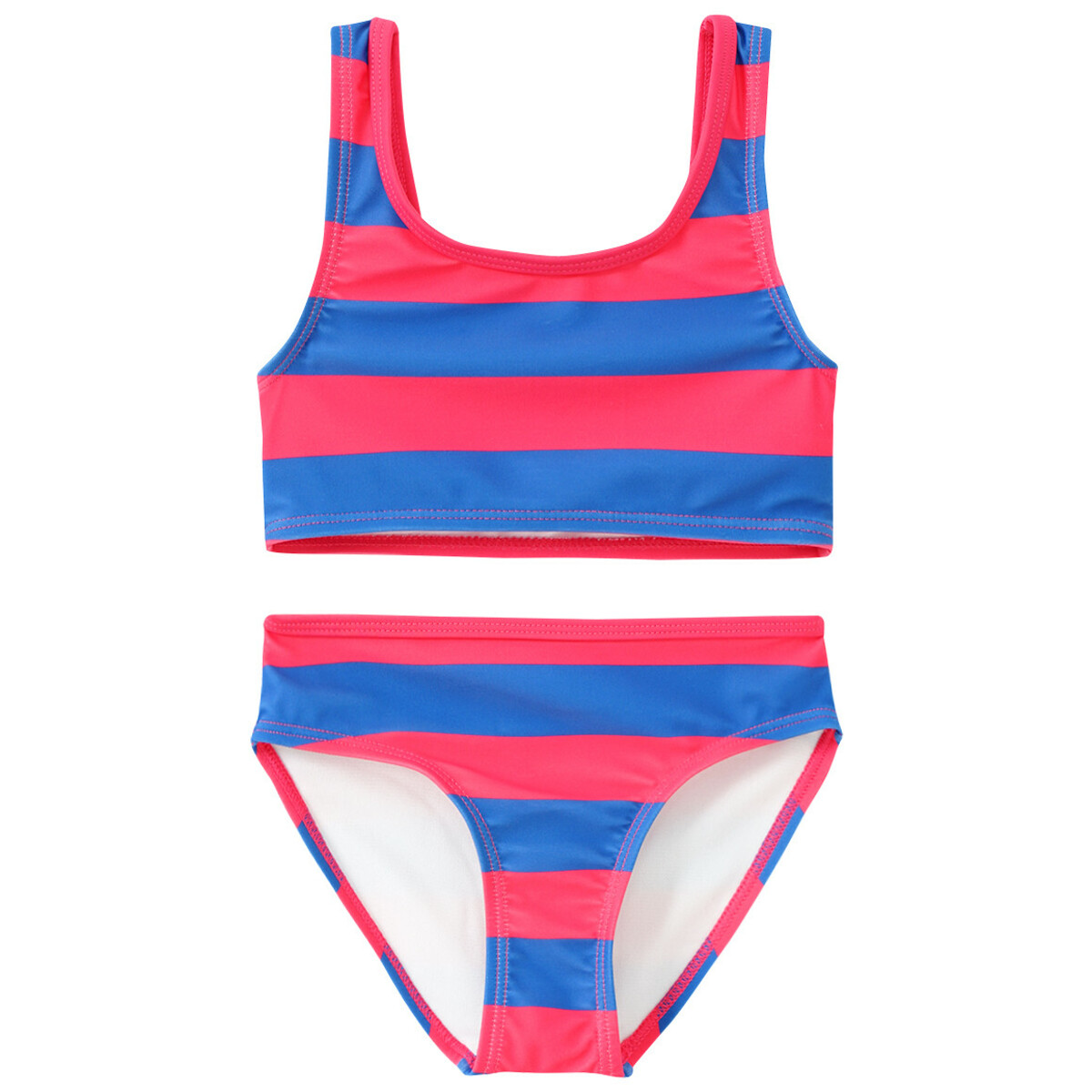 Bild 1 von Mädchen Bikini mit Streifen ROT / BLAU