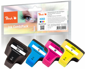 Peach Spar Pack Tintenpatronen kompatibel zu HP No. 363