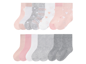 LUPILU® Kleinkinder Mädchen Socken, 7 Paar