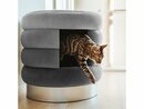Bild 1 von Canadian Cat Company Tierbett »Choupette - grau«, Stoff, Katzenhöhle, Katzenbett, Kuschelhöhle und Hocker für Katzen XL