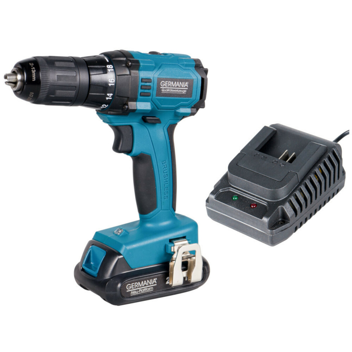 Bild 1 von Germania Plattform Brushless Akkuschrauber 20 V Li-Ion