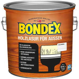 Bondex - 
            Bondex Holzlasur kalkweiß 2,5 l