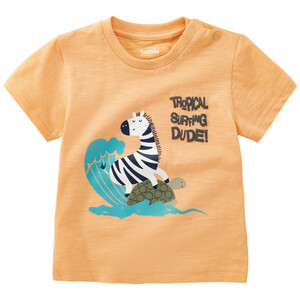Baby T-Shirt mit Tier-Motiv ORANGE