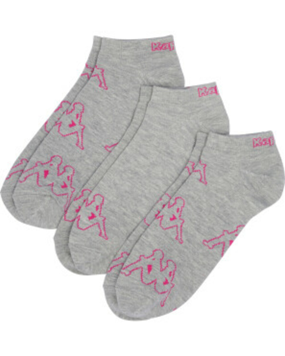 Bild 1 von Kappa Sneakersocken, 3er-Pack, Kappa, hellgrau melange