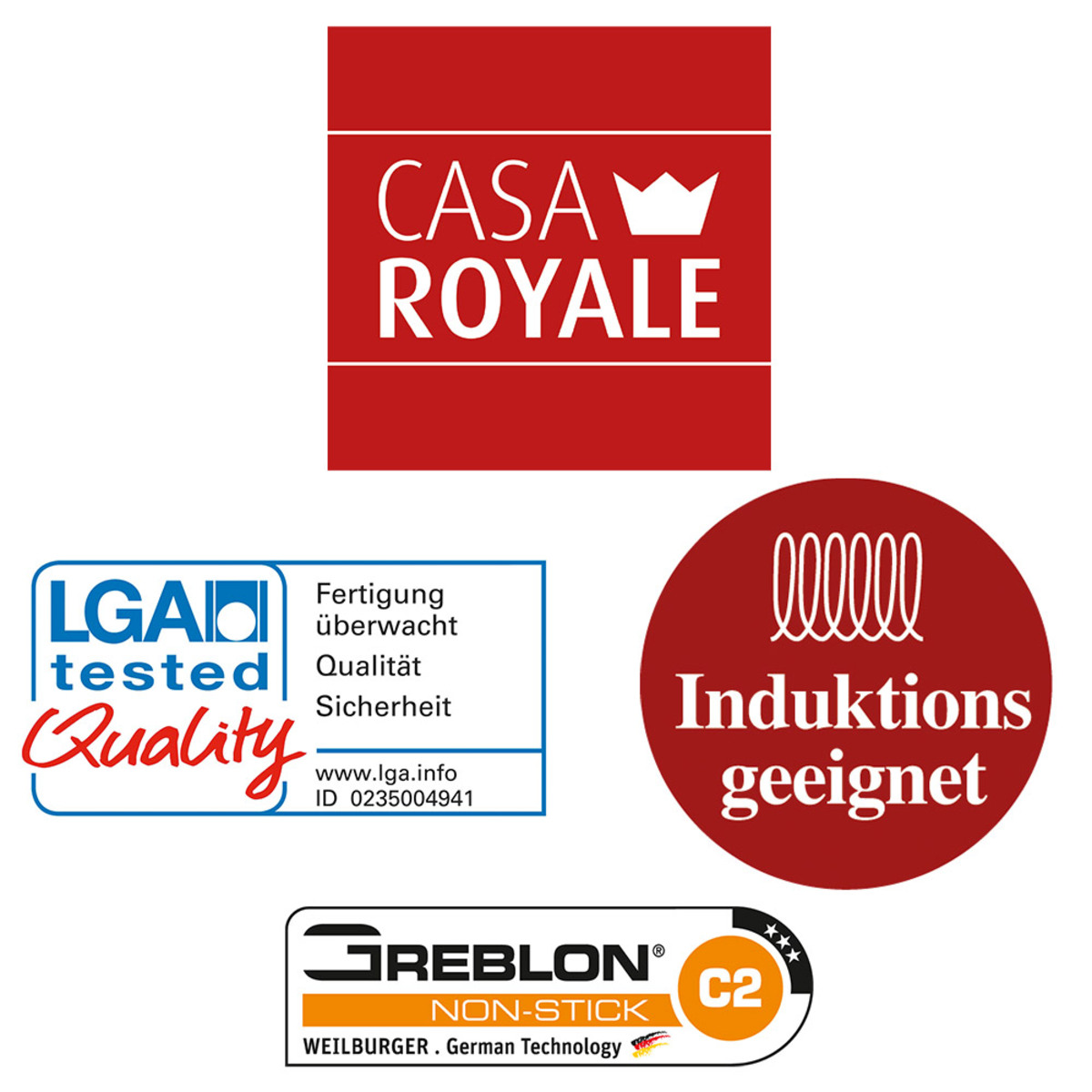 Bild 3 von Casa Royale Aluguss-Topf mit Glasdeckel "Hamar", Ø ca. 20 cm - Kupfer