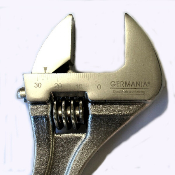 Bild 1 von Rollgabelschlüssel 250mm 10Zoll Germania Engländer Maulschlüssel Gabelschlüssel