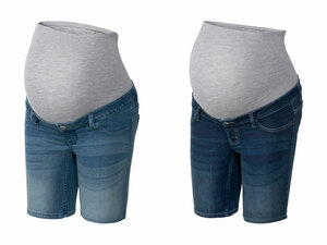 ESMARA® Umstands-Jeansshort Damen, mit Bauchband