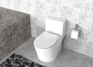 Duschwell Duroplast WC-Sitz weiß Modern