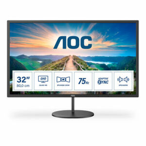 AOC Q32V4 - 80 cm (31,5 Zoll), LED, IPS-Panel, Adaptive Sync, QHD-Auflösung, Lautsprecher, HDMI