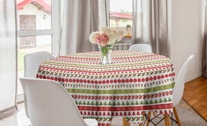 Abakuhaus Tischdecke »Kreis Tischdecke Abdeckung für Esszimmer Küche Dekoration«, Weihnachten Dezember Urlaub