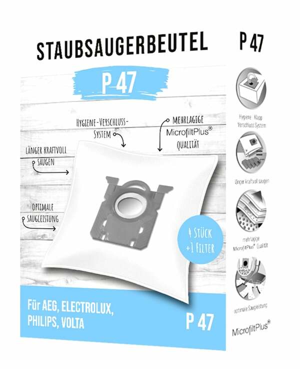 Bild 1 von Staubsaugerbeutel 'P47' 4er-Set