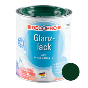 DecoPro Acryl Glanzlack 750 ml moosgrün