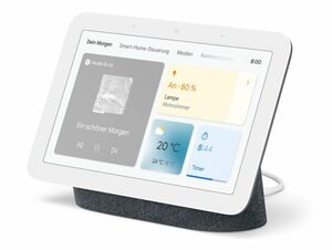 Google Nest Hub (2. Gen.), smarter Lautsprecher, Touchscreen, carbon