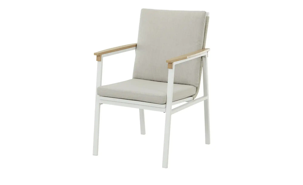 Bild 1 von Gartensessel  Sevilla weiß Maße (cm): B: 58 H: 90 T: 67,8 Garten