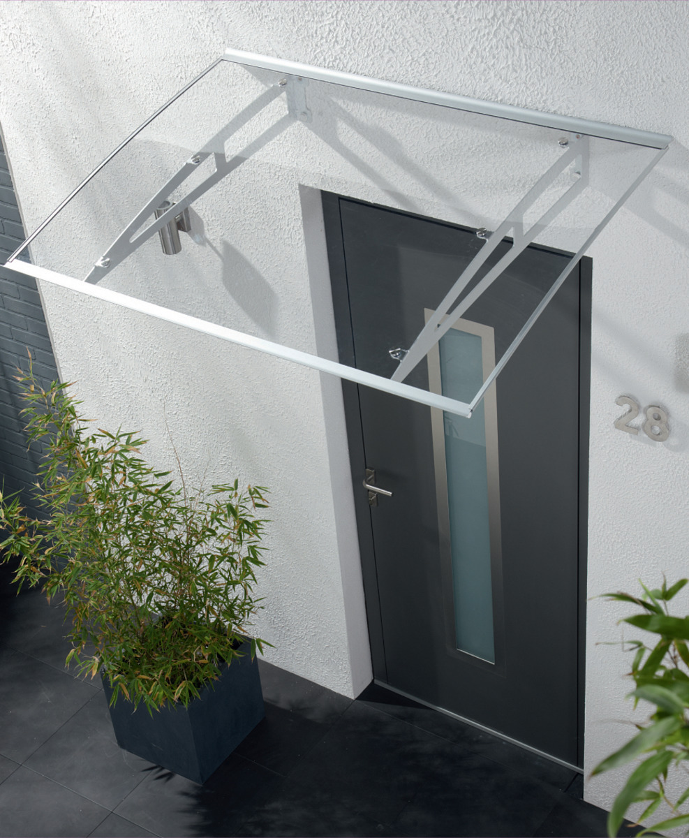 Bild 1 von Powertec Garden Aluminium Überdachung 140 x 90 cm 2,2 mm Dicke