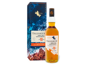 Talisker Single Malt Scotch Whisky 10 Jahre mit Geschenkbox 45,8% Vol