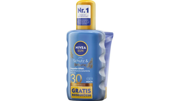 Bild 1 von NIVEA SUN Schutz & Bräune LSF 30 plus gratis Reisegrösse