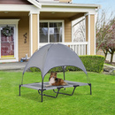 Bild 2 von PawHut Haustierbett mit Baldachin Erhöhtes Hundebett Hundeliege outdoor mit Dach Atmungsaktiv Taftst