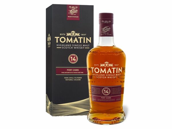Bild 1 von Tomatin Highland Single Malt Scotch Whisky 14 Jahre 46% Vol