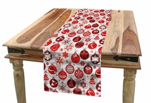 Abakuhaus Tischläufer »Esszimmer Küche Rechteckiger Dekorativer Tischläufer«, Weihnachten Vintage Weihnachtsszene