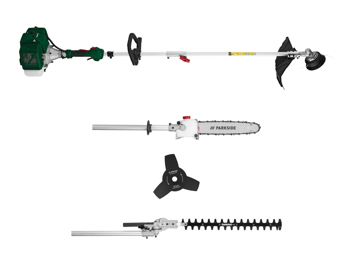 Bild 1 von PARKSIDE® Benzin-Kombigerät 4in1 »PBK 4 B3«, mit werkzeuglosem Vorsatzwechsel