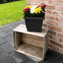 Bild 2 von Powertec Garden Pflanztopf "Lucca" - 2er-Set, Anthrazit, Eckig, je ca. 30 x 30 x 25 cm