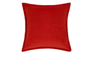 HOME STORY Kissen  Charlotte rot 100% Polyesterfüllung, 420gr. Maße (cm): B: 48 Heimtextilien