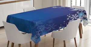 Abakuhaus Tischdecke »Personalisiert Farbfest Waschbar Für den Außen Bereich geeignet Klare Farben«, Weihnachten verschiedene Schneeflocken