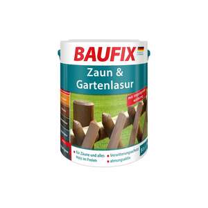 BAUFIX Zaun- und Gartenlasur graphitgrau, 5 Liter
