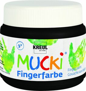 Kreul Mucki Fingerfarbe
, 
schwarz, 150 ml